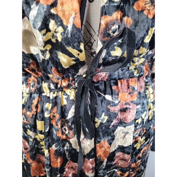 Be Fur Real Faux Fur Kimono Womens OS One Size Floral Velour Victorian Gothic - Picture 7 of 14